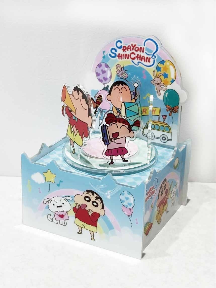 动漫主题旋转亚克力展示盒